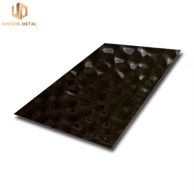 Small Ripple Black Anti-Fingerprint Water Ripple Stamped Stainless Steel Sheet