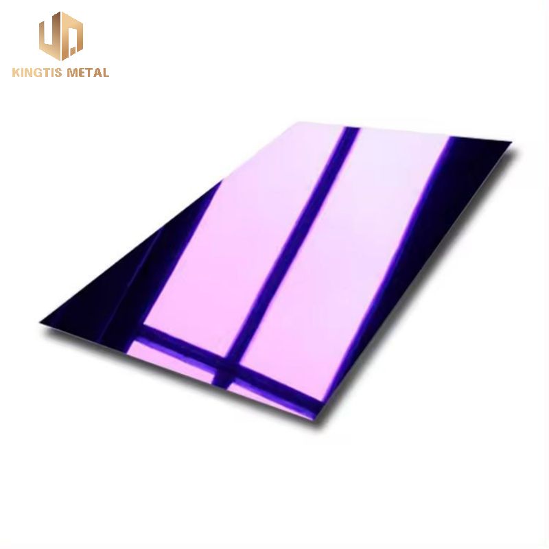 Stainless Steel 8K Purple Mirror Finish Sheet