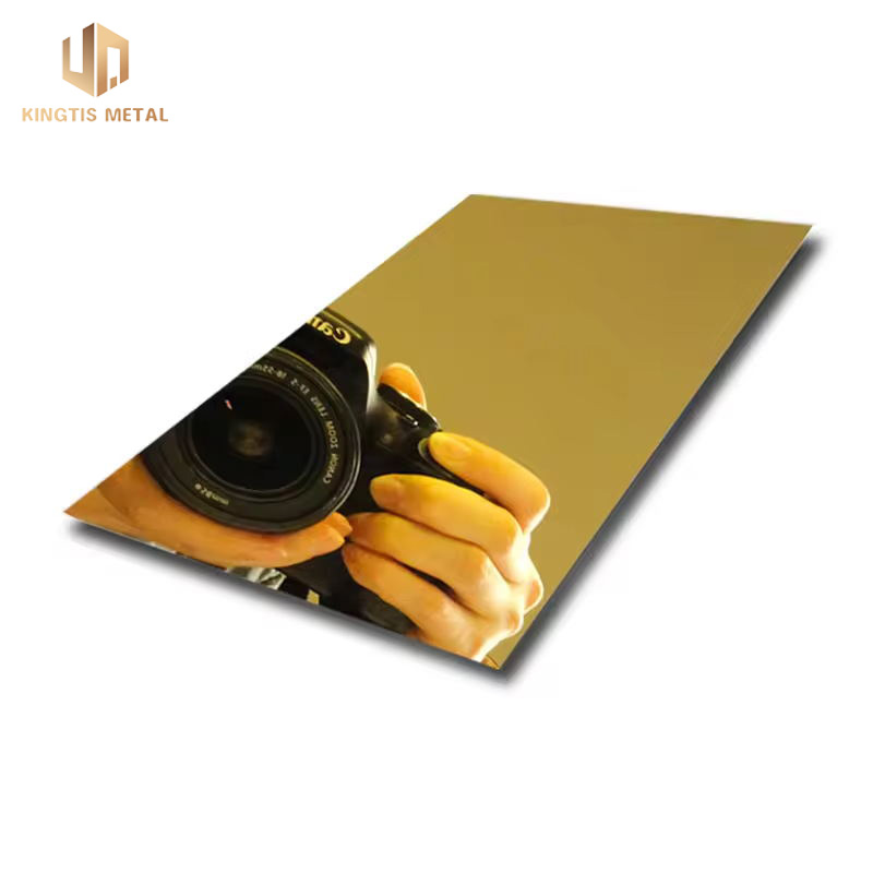 Stainless Steel 8K Gold Mirror Finish Sheet