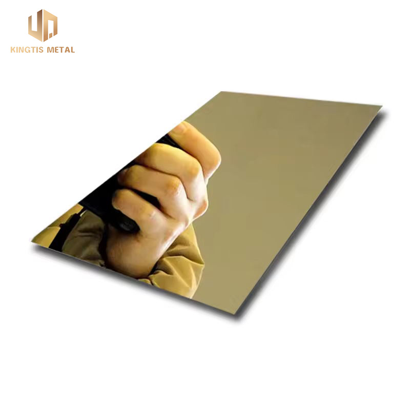 Stainless Steel 8K Champagne Gold Mirror Finish Sheet