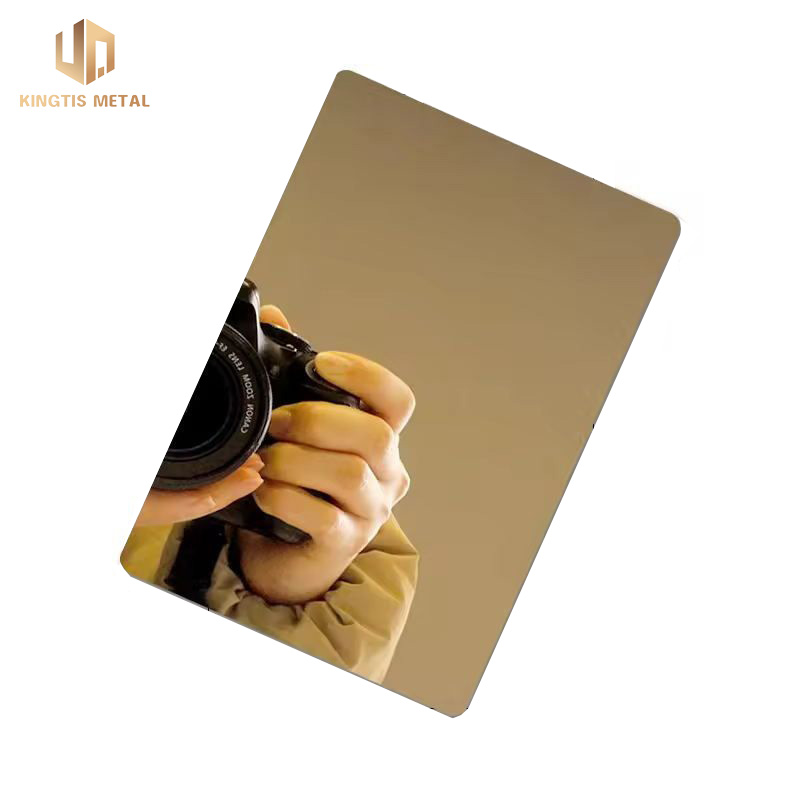 Stainless Steel 8K Rose Gold Mirror Finish Sheet