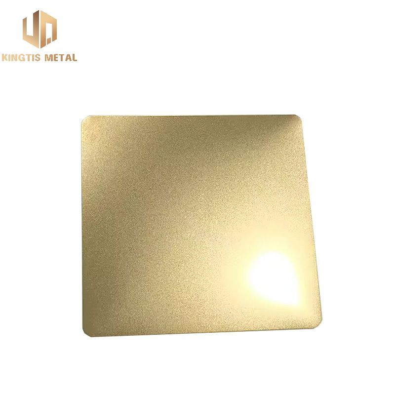 Stainless Steel Champagne Gold Sandblasted Finish Sheet