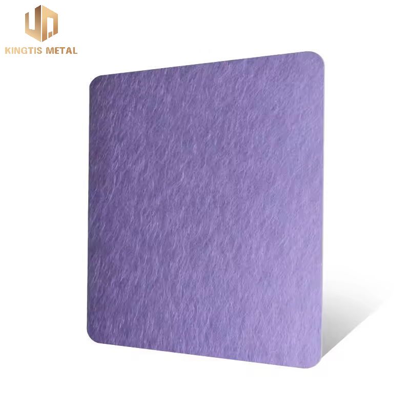 Stainless Steel Purple Vibration Finish Sheet