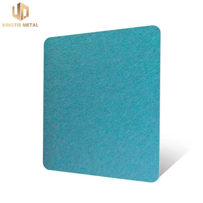 Stainless Steel Seagreen Vibration Finish Sheet