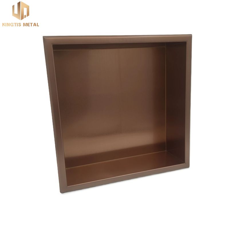 Stainless Steel Square One Box Spray Paint Rose Gold Shower Niche