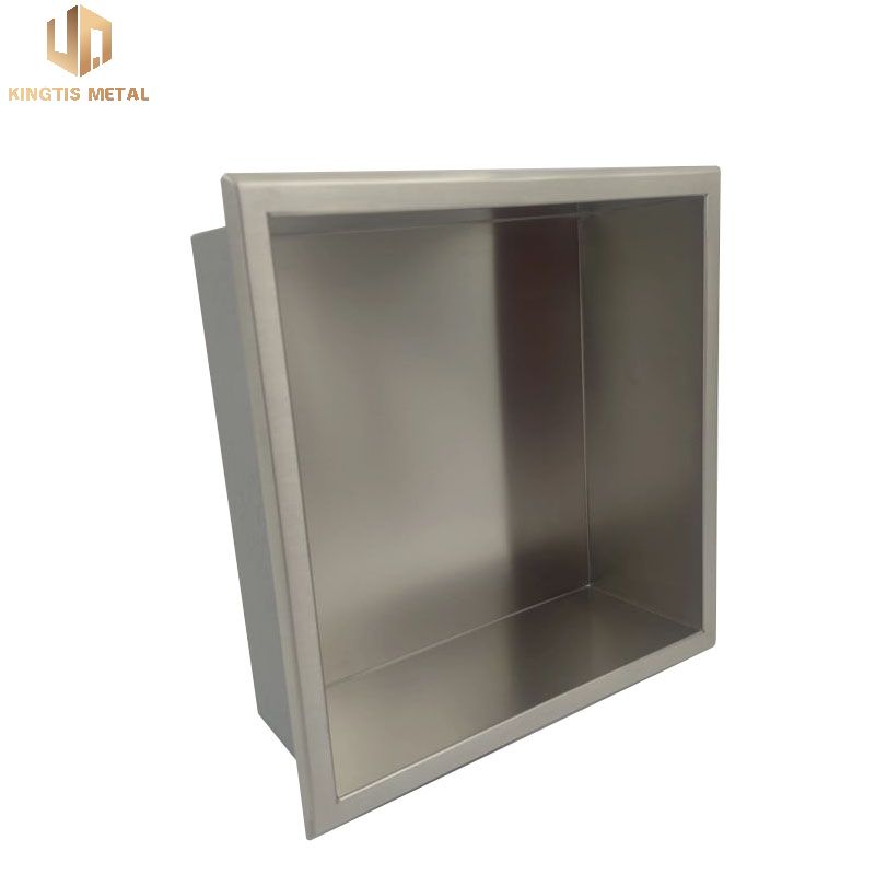 Stainless Steel Square One Box Spray Paint Silver Shower Niche