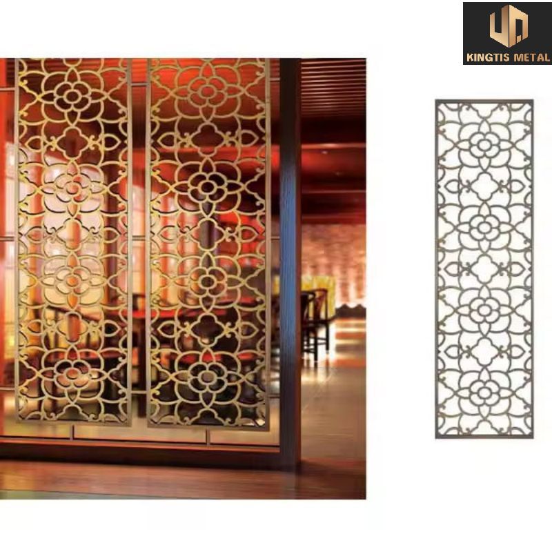 Custom Pattern Metal Screens Room Dividers Partitions Indoor Wall Panels