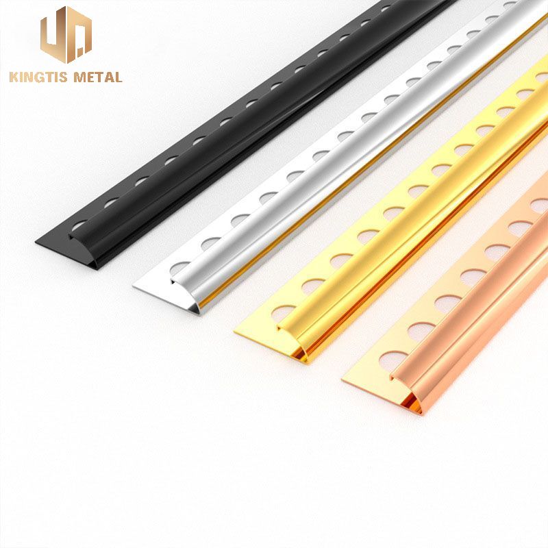 Stainless steel Arc Corner Edge Tile Decorative Profile Punching Edge Strip