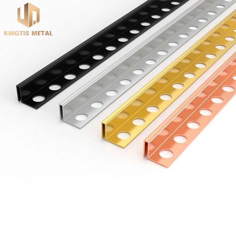 Stainless Steel Tile Crevice Edge Strip Waterproof Strip High And Low Difference Decorative Profile