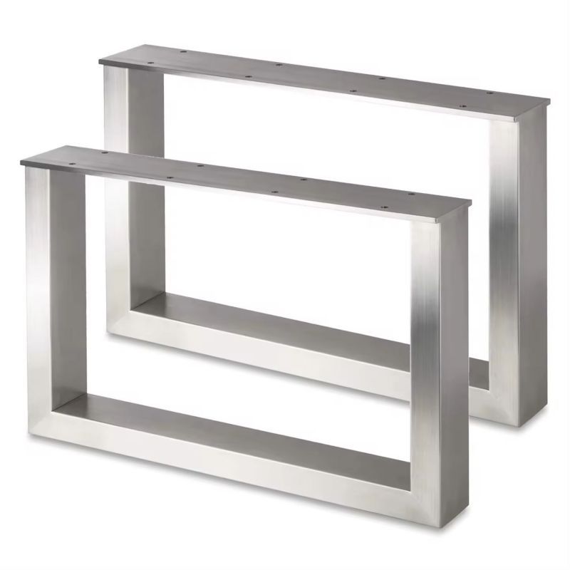 Table Frames Chrome Desk Furniture Metal Base Stainless Steel Table Legs 